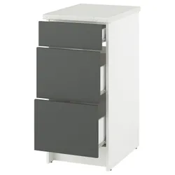 IKEA KNOXHULT(605.887.85) Шкаф с ящиками, темно -серый