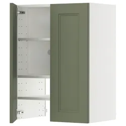 IKEA METOD(995.170.75) Капюшон -шкаф с полкой/дверью, Biały/Axstad Greya -green