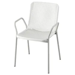 IKEA TORPARÖ(605.378.52) стул с подлокотниками, белый/серый