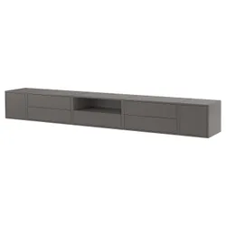 IKEA EKET(095.809.95) Телевізійне кабінет, hifi, темно -сірий/з дверима