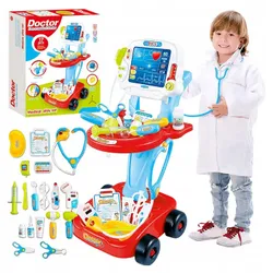 НАБІР «МАЛЕНЬКИЙ ДОКТОР» ЕКГ ЕКГ АКСЕСУАРИ КОЛЯСКА «DOCTOR PLAY ДЛЯ ДІТЕЙ»