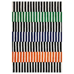 IKEA VÄNDPLATS(406.009.34) Ковер с короткими щетинками, Много -Королевые/Полосы