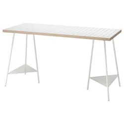 IKEA LAGKAPTEN / TILLSLAG(895.084.39) рабочий стол, белый антрацит/белый