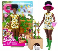 Набор кукол-садовников Барби с овощами HCD45