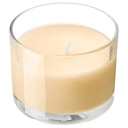 IKEA LOTSFÅGEL(706.084.48) ароматизована свічка в склі, Персиковий світло-помаранчевий