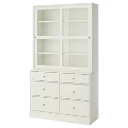 IKEA HAVSTA(495.974.61) поєднання зі скляними дверима, білий