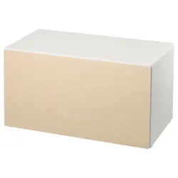 IKEA SMÅSTAD(093.891.62) скамейка с ящиком для игрушек, белый / береза