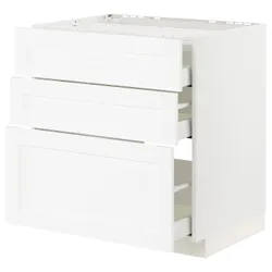IKEA METOD / MAXIMERA(994.734.20) плоская кровать / 3 кровати / 3 ящика, Enköping белый / под белое дерево