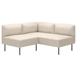 IKEA LILLEHEM(195.362.85) Модульный угловой диван, 2 человека, Vissle Beige/Metal