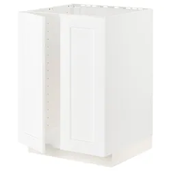 IKEA METOD(594.733.80) перша раковина / 2 двері, Enköping білий / ефект білого дерева