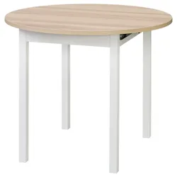 IKEA GAPERHULT(505.115.36) розкладний стіл, попелястий / білий