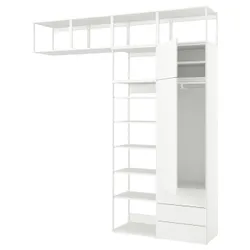 IKEA PLATSA(495.306.25) шкаф с 2 дверцами и 3 ящиками, белый/Фоннес белый