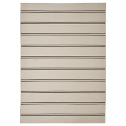 IKEA VIRKLUND(505.179.44) ковер плоский тканый внутри/снаружи, бежевый / темно-серый