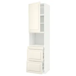 IKEA METOD / MAXIMERA(294.602.56) отсек для микро комбинированных дверей / 3 двери, белый/кремовый Бодбин