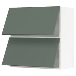 IKEA METOD(293.919.94) двери 2 уровня, белый/бодарп серо-зеленый