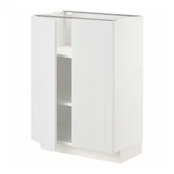 IKEA METOD (494.575.16) stj шкаф/полки/2 дверцы, белый / Стенсунд белый