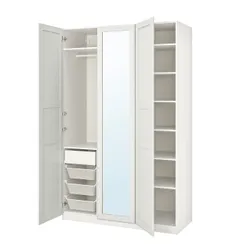 IKEA PAX / TYSSEDAL(793.957.96) комбінований гардероб, білий / дзеркало