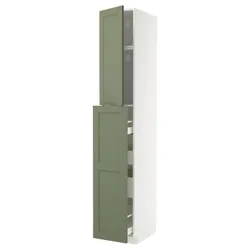 IKEA METOD / MAXIMERA(095.170.65) SZA WYSIE Z 1DRZ/4SZU, Biały/axstad gria -green