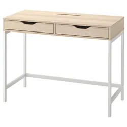 IKEA ALEX(504.735.58) стол письменный, белая морилка/имитация дуб
