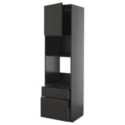 IKEA METOD / KNIVSHULT(995.878.03) W Pie/mikr z drz/2 отстой, Czarnoszary/Upplöv Matte Anthracite