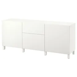 IKEA BESTÅ (791.956.36) комбинация с выдвижными ящиками, белый / Лаппвикен / Стаббарп белый