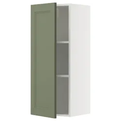 IKEA METOD(695.172.70) настенный шкаф с полками, Biały/Axstad Greya -green