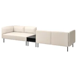 IKEA LILLEHEM(495.362.36) 4-OS-модуль дивана с боковым столом, Vissle Beige/Metal