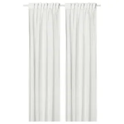 IKEA PALPLJUNGMAL(506.078.45) Шторы, 2 шт, Белый белый/решетка на пленке