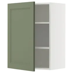 IKEA METOD(695.182.84) настенный шкаф с полками, Biały/Axstad Greya -green