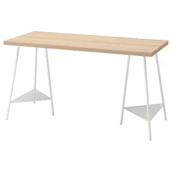 IKEA LAGKAPTEN / TILLSLAG(094.173.15) стол письменный, под беленый дуб