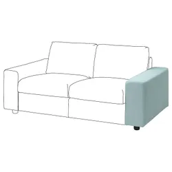 IKEA VIMLE (894.091.23) Підлокітник, з широкими підлокітниками / Saxemara light blue