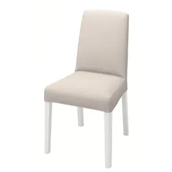 IKEA BERGMUND(393.880.76) стул, белый / бежевый Халларп