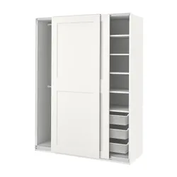 IKEA PAX / GRIMO(595.023.68) Гардероб, белый/белый