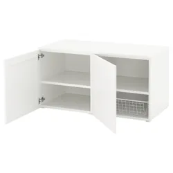 IKEA PLATSA(992.038.19) Лава з місцем для зберігання, білий / Саннід білий