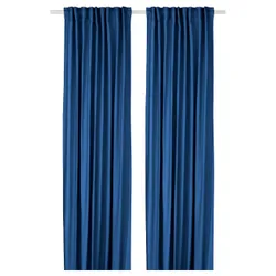 IKEA GINSTMOTT(805.971.90) Завіса, 2 шт., темно -синій/на стрічці
