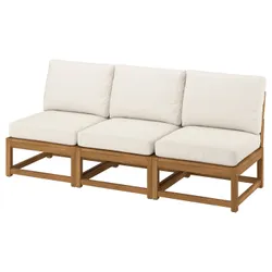 IKEA NÄMMARÖ(396.077.00) Модульний диван 3-місний, ззовні світло-коричнева пляма/Frösön/Duvholmen бежевий
