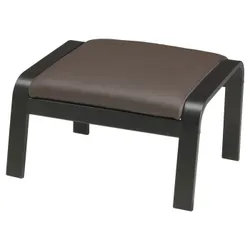 IKEA POÄNG (298.291.17) подставка для ног, черно-коричневый / Глянец темно-коричневый