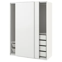 IKEA PAX / HASVIK(095.151.65) комбінований гардероб, білий/білий