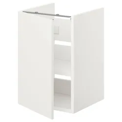 IKEA ENHET(193.211.19) умывальник с пол/дверью, белый