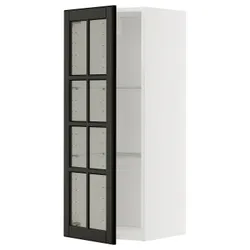 IKEA METOD(795.786.68) Должен половина/стекло, Biały/Bodbyn Black