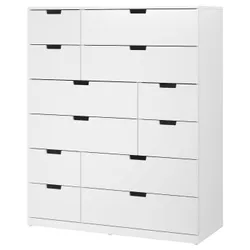 IKEA NORDLI(992.394.89) комод, 12 ящиков, белый