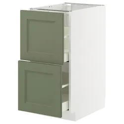 IKEA METOD / MAXIMERA(895.174.29) STJ 2FR/2W смотрит, Biały/Axstad Greya -green
