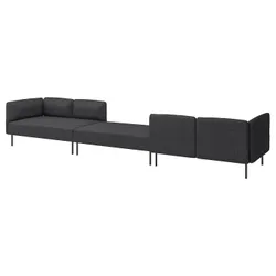 IKEA LILLEHEM(795.362.06) Модульный диван с 6 человек, Ганнаред/темно -серый металл