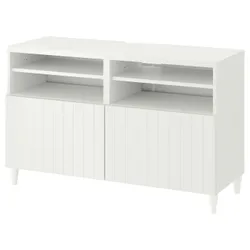 IKEA BESTÅ(593.845.48) Тумба під телевізор з дверцятами, білий / Sutterviken / Kabbarp білий