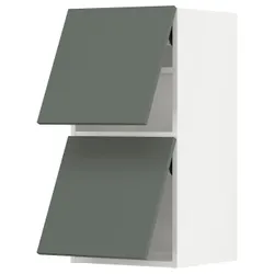 IKEA METOD(293.930.16) двері рівня 2, білий/Бодарп сіро-зелений