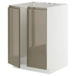 IKEA METOD(395.765.72) sin/2 чип, белый/voxtorp Gloss Dark -Brown