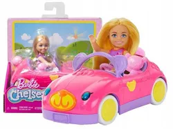 Лялька Барбі Челсі та ведмідь, ігровий набір, лялька та машинка HXN05