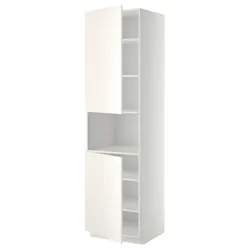 IKEA METOD(394.554.19) шестой высокий микро 2д/половина, белый/Веддинге белый