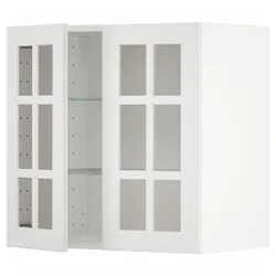 IKEA METOD(294.678.75) половина / 2 стеклянная дверь, белый / Стенсунд белый