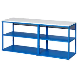 IKEA PLATSA(495.217.01) відкрита книжкова шафа, блакитний